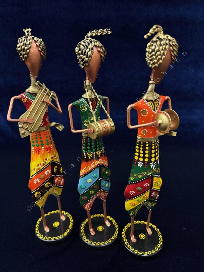 Tribal Musicians Figurines Set of 3 - Image 2
