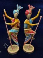 Dancing Baisakhi Figurines Set of 2