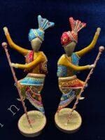 Dancing Baisakhi Figurines Set of 2 - Image 5