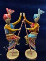 Dancing Baisakhi Figurines Set of 2 - Image 6