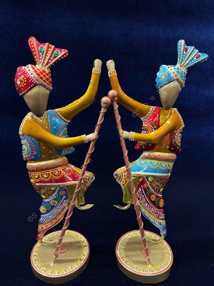 Dancing Baisakhi Figurines Set of 2 - Image 6