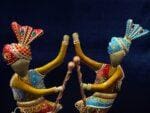 Dancing Baisakhi Figurines Set of 2 - Image 4