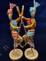 Dancing Baisakhi Figurines Set of 2 - Image 2