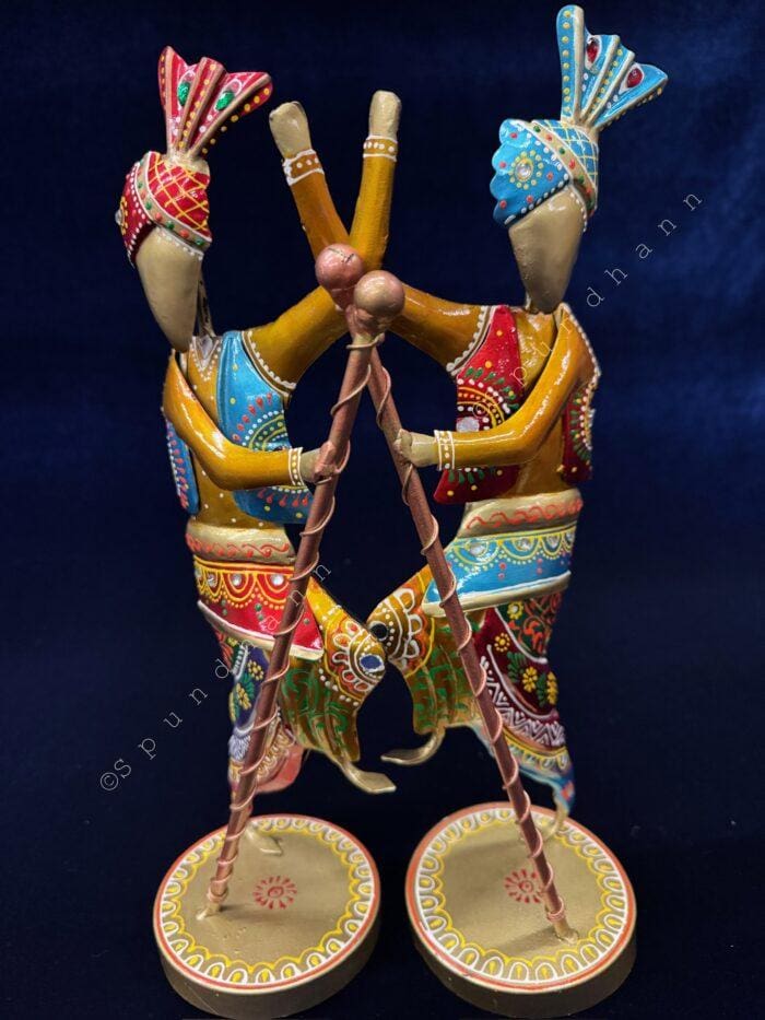 Dancing Baisakhi Figurines Set of 2 - Image 2