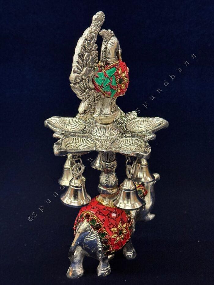 Elephant, Bell, Peacock Multi T Light - Image 4