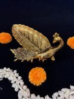 Peacock Platter in Gold