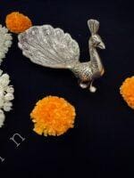Peacock Platter in Silver - Image 4