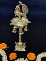 Bell, Peacock Multi T Light in German Silver