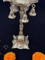 Bell, Peacock Multi T Light in German Silver - Image 3