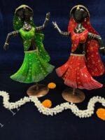 Dancing Tribal Figurine Set of 2
