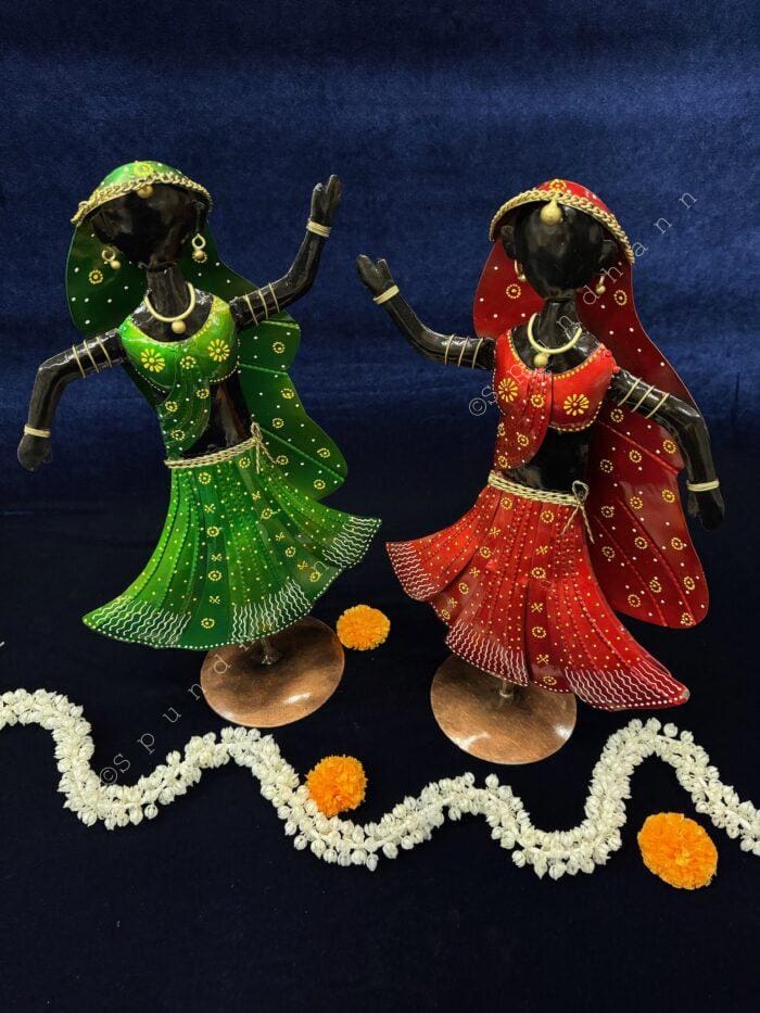 Dancing Tribal Figurine Set of 2 - Image 7