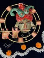 Krishna Hanging Circular with Lights