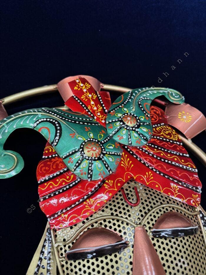 Krishna Hanging Circular with Lights - Image 5