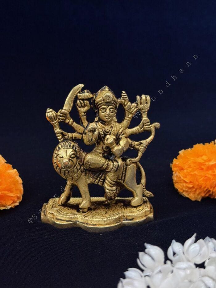 Maa Durga in Brass - Image 1