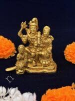 Shiv Parvati Murti in Brass - Image 3