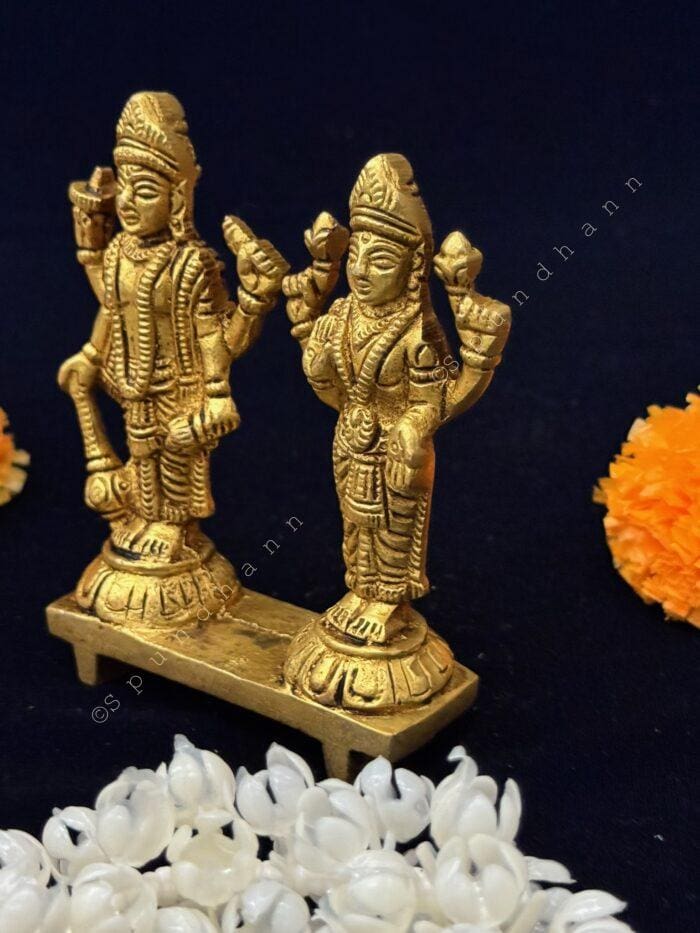 Laxmi Narayan Murti in Brass - Image 2