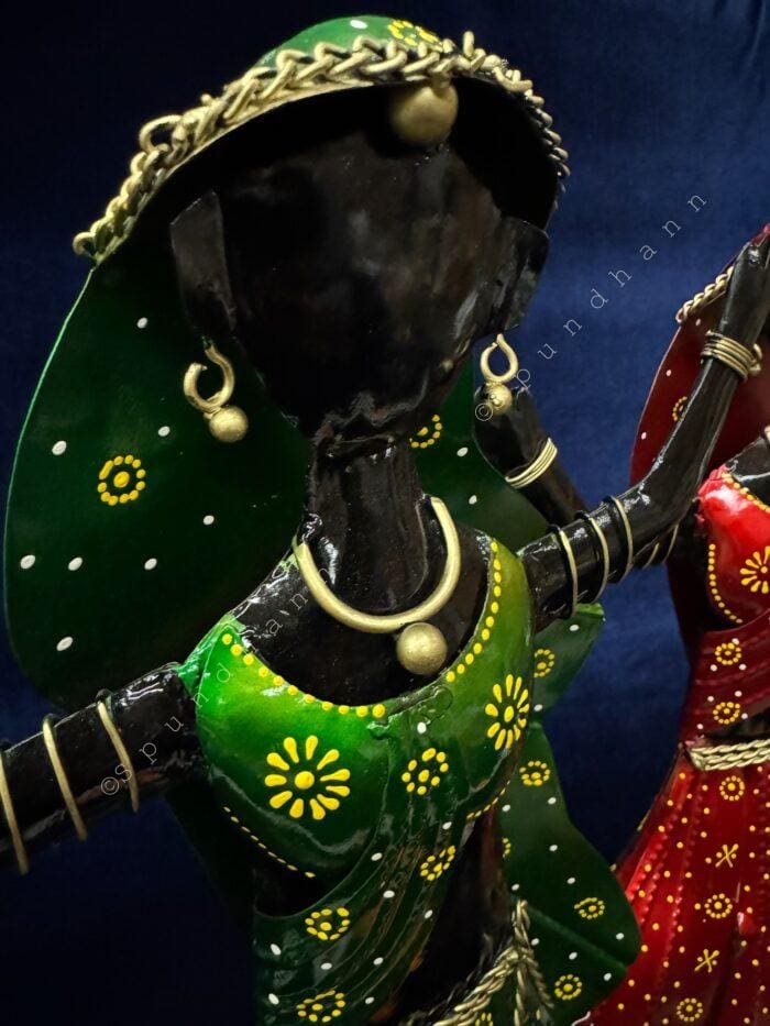 Dancing Tribal Figurine Set of 2 - Image 4